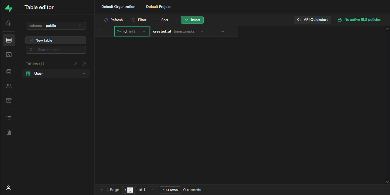 Supabase screenshot 1