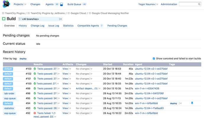 TeamCity screenshot 1