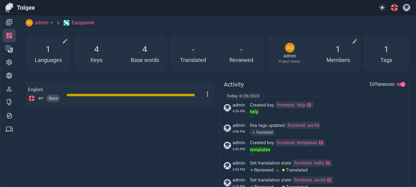 Tolgee screenshot 8