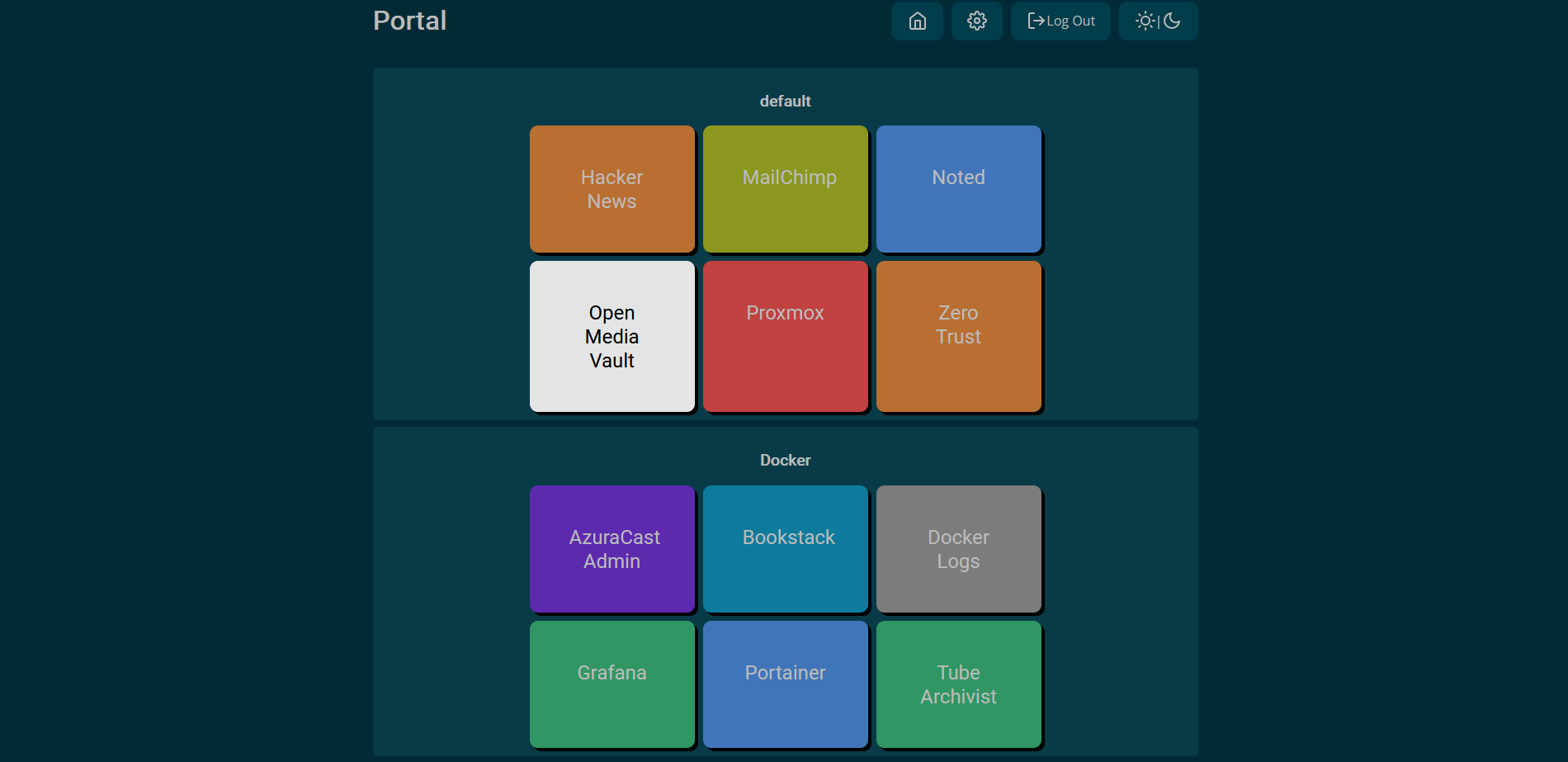 Web Portal screenshot 1