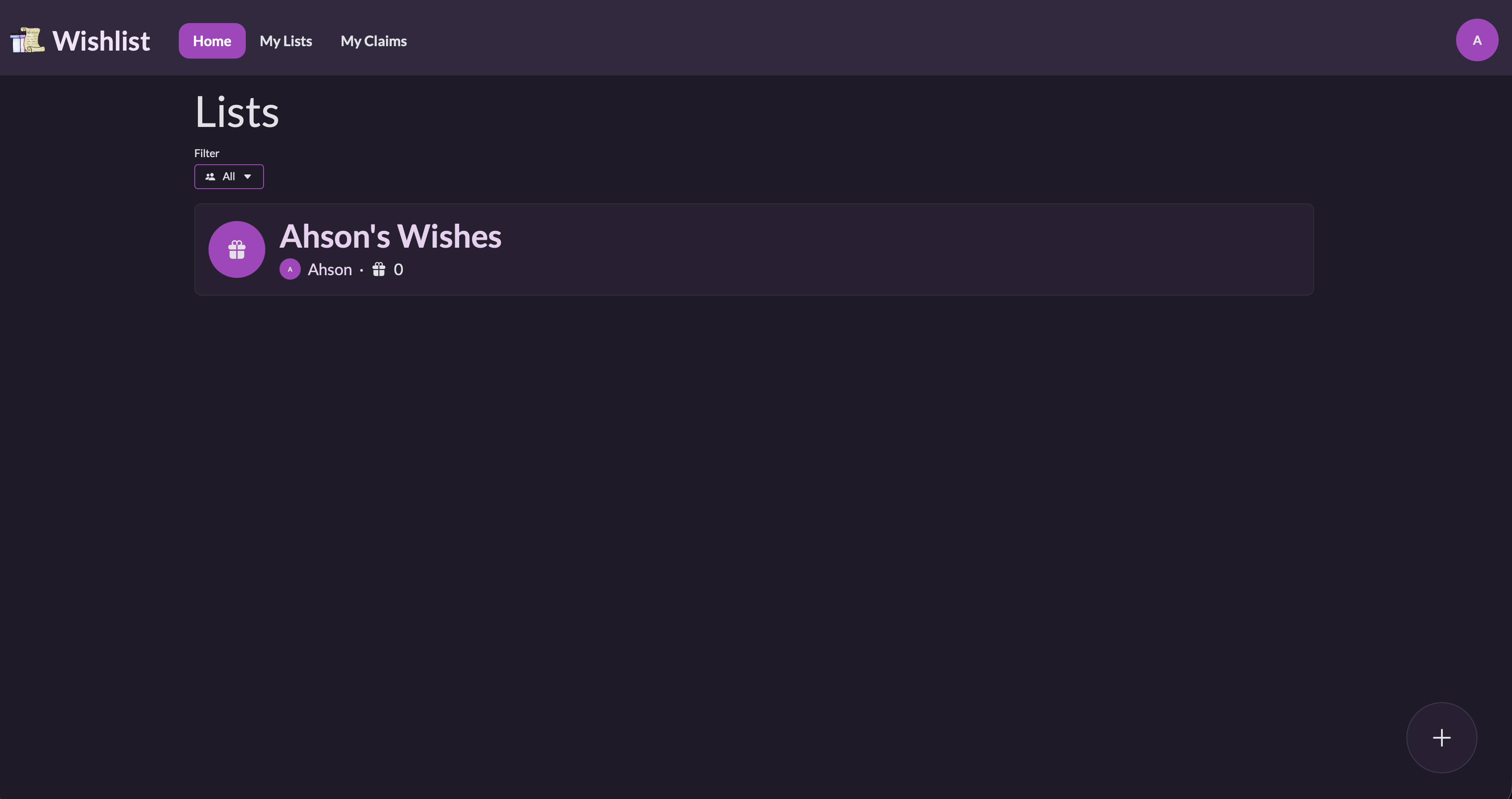 Wishlist screenshot 1