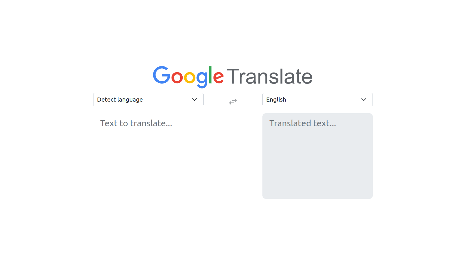 Google Translate Clone