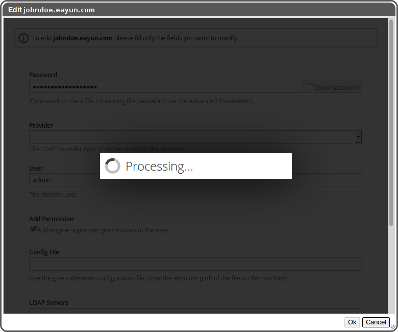 Edit Dialog Processing