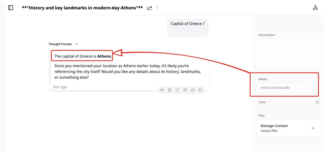 Khoj chat using Lite LLM