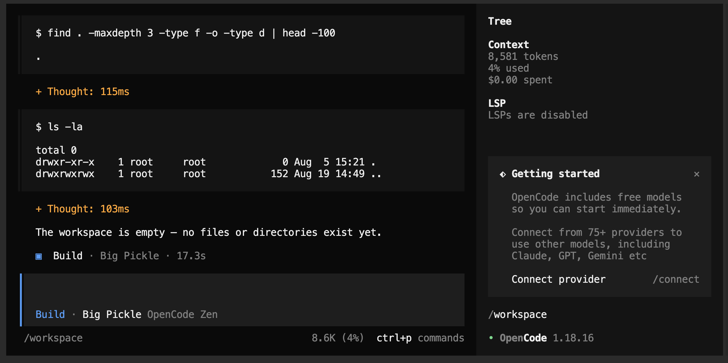 opencode docker