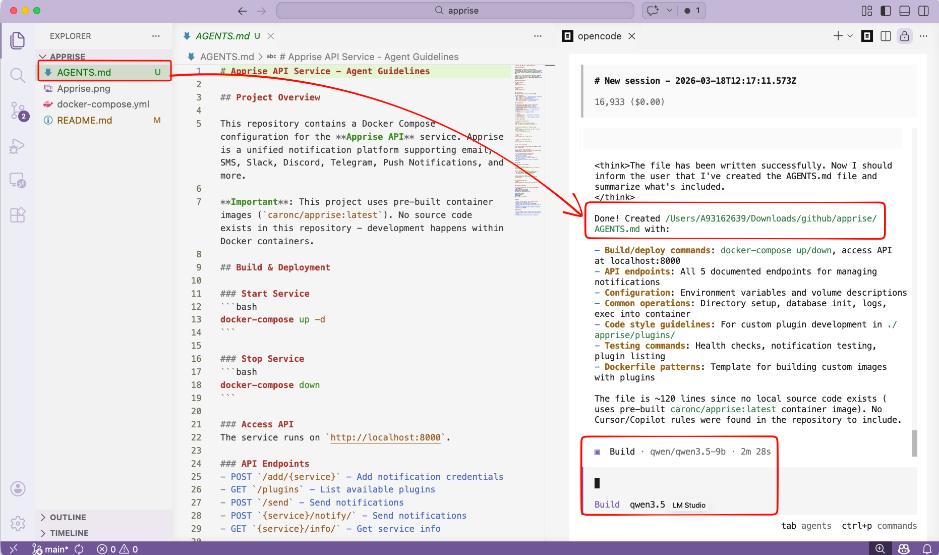 opencode initialization