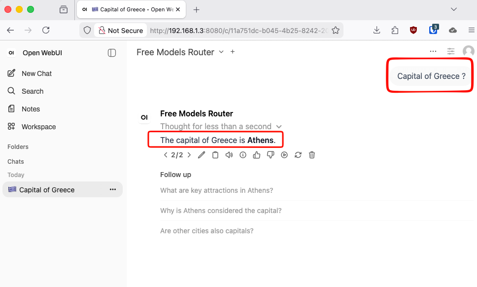 openwebui free models