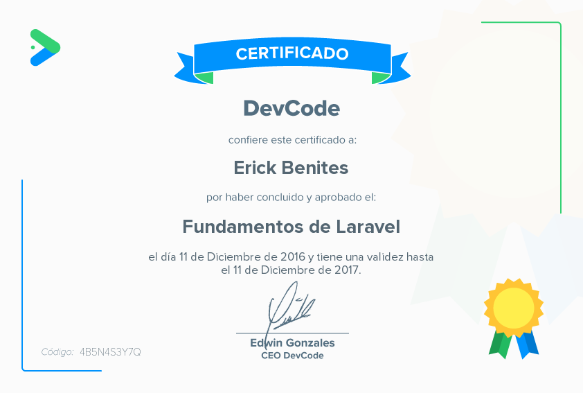 Certificado