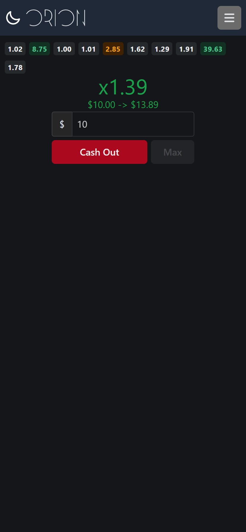 while betting