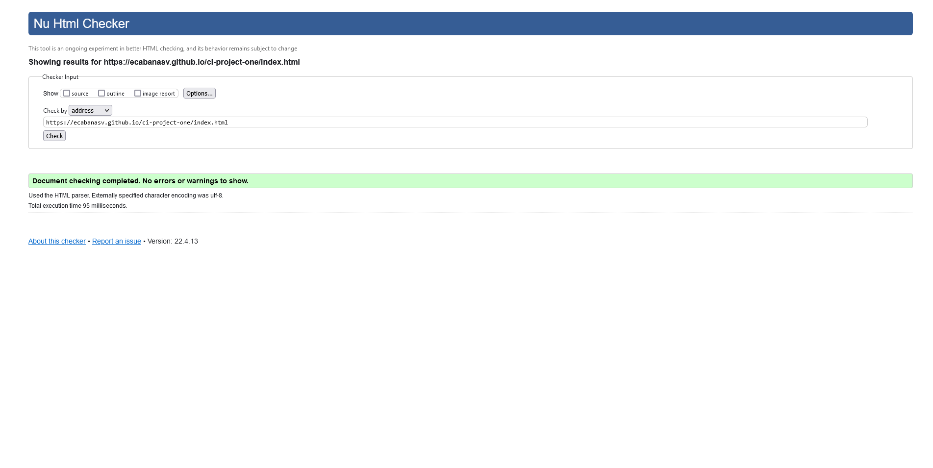 W3C HTML index page