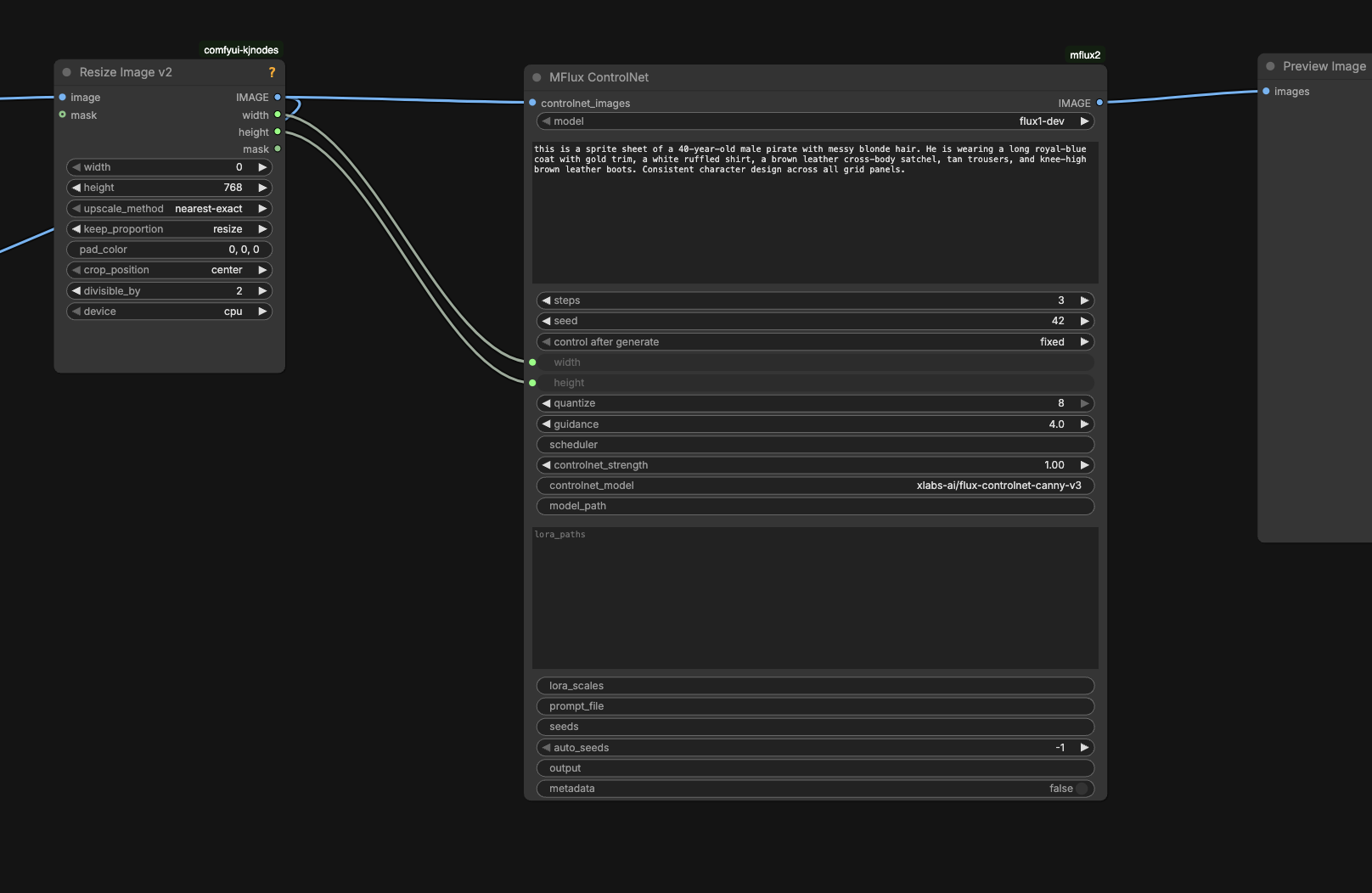 MFlux ControlNet node