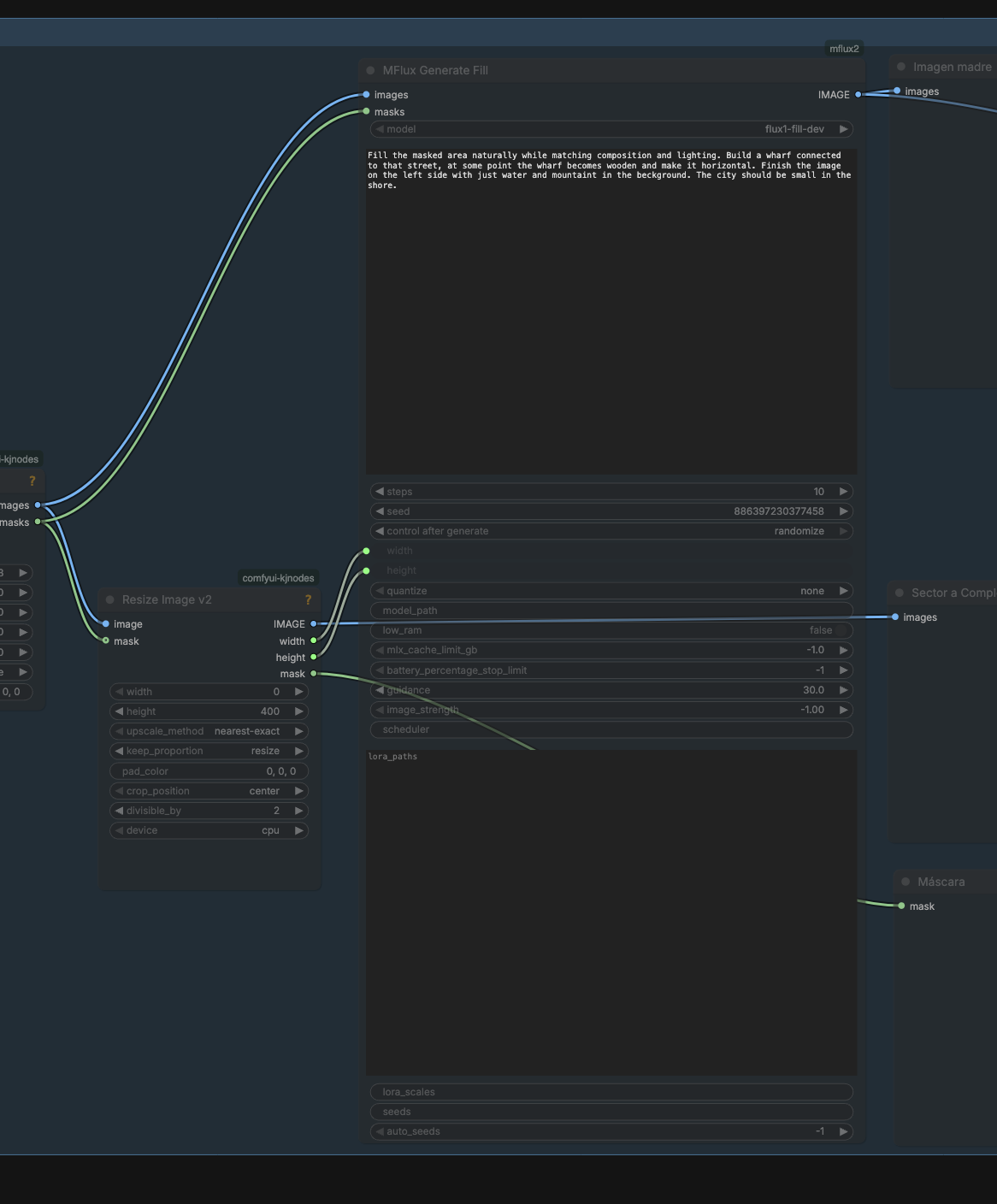 MFlux Generate Fill node