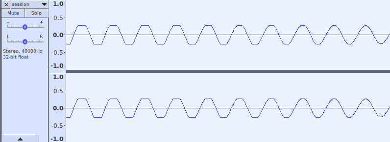 clipped waveform