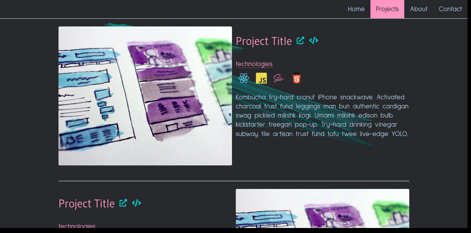 desktop project page