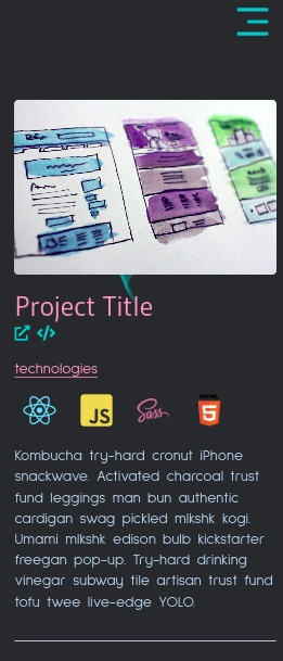 mobile project page