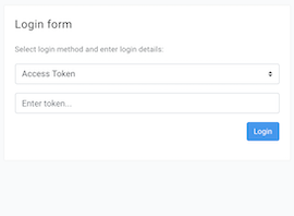 login form