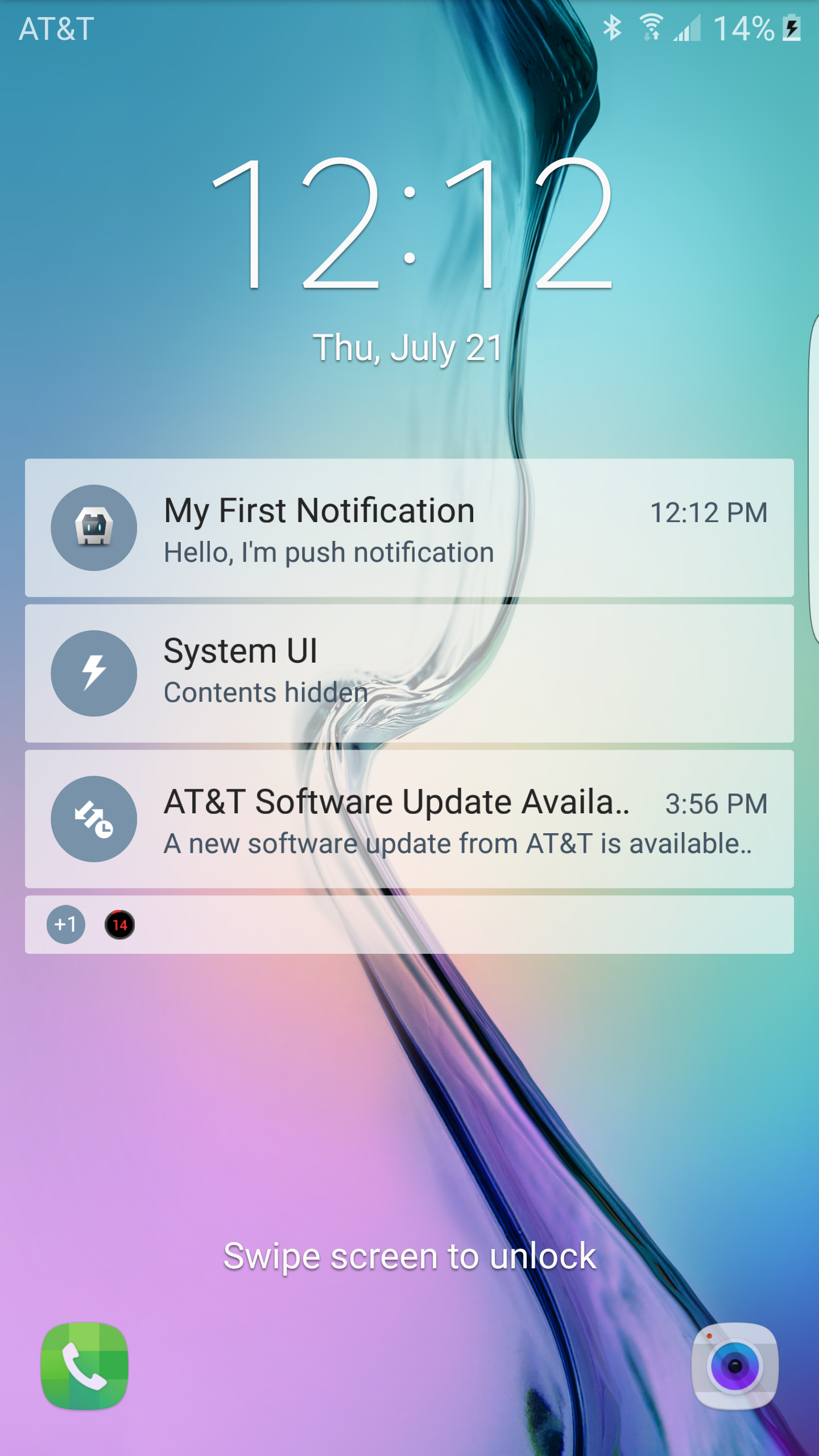 Notification on Lock Screen