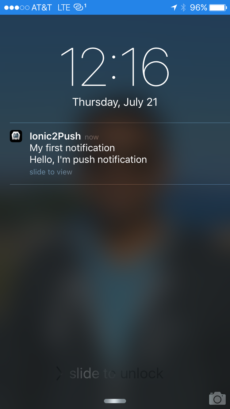 Notification on Lock Screen