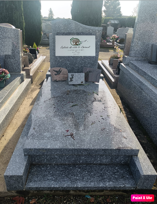 Nettoyage sépulture avant