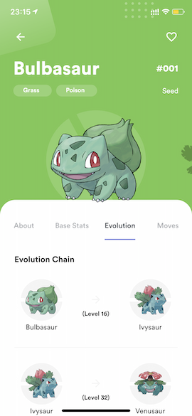 Pokemon Info - Evolution