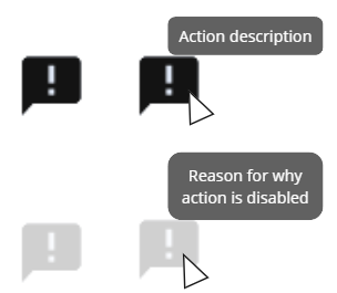 table actions