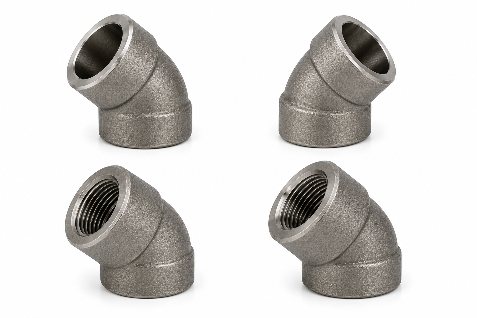 45 Degree Elbow Socket and Threaded
