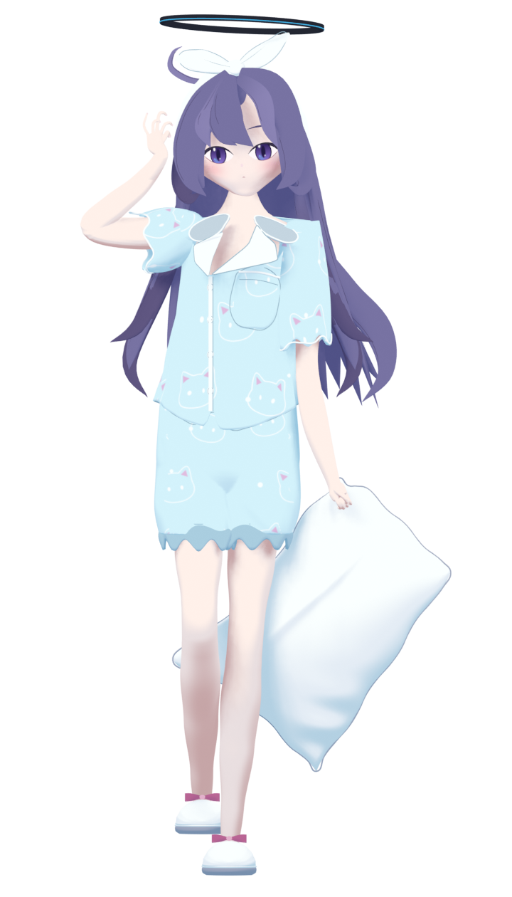 Moonlit Pajamas：程序化 Blender 睡衣人物与修正记录