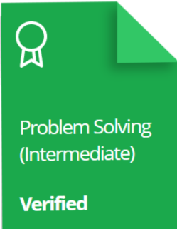 Problem Solving (Intermediate) Certificate
