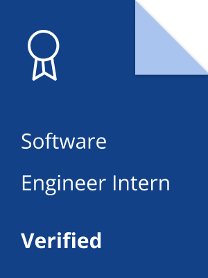 Software Engineer Intern Certificate