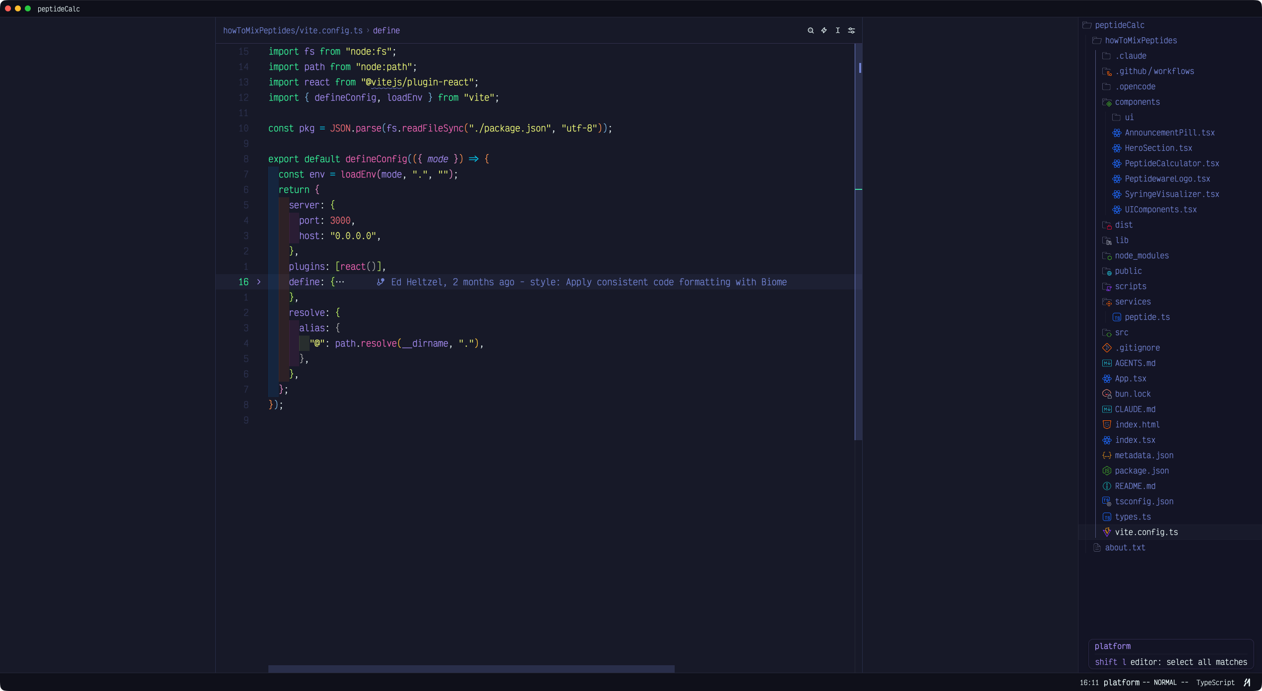 TypeScript Vite configuration
