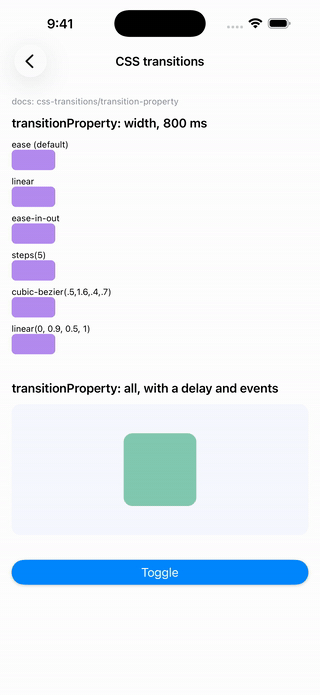 CSS transitions