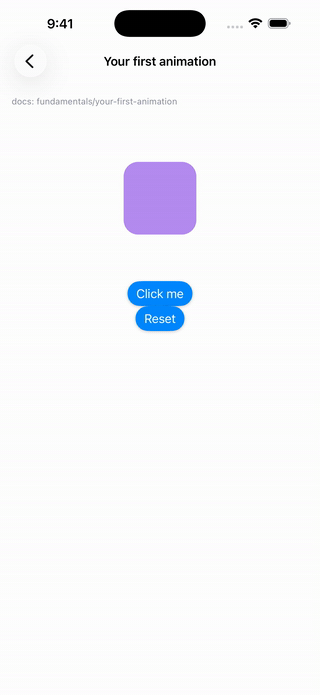 First animation