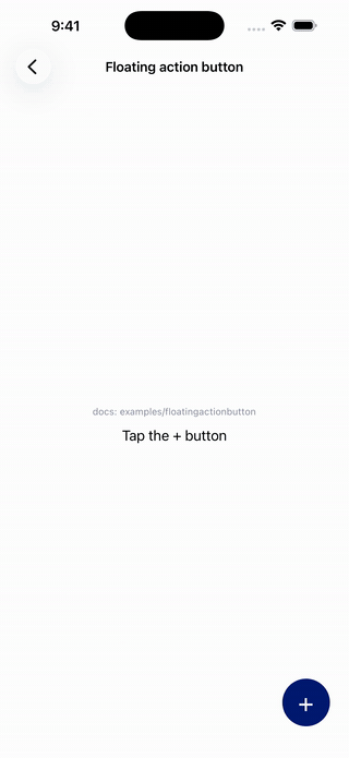Floating action button