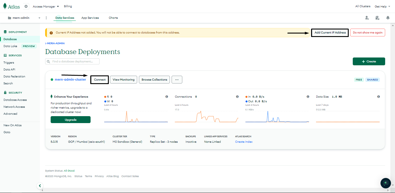 Setup MongoDB