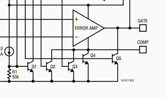 LT1575 virtual ground