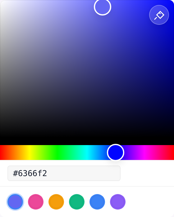 vue3-colorful hex picker demo