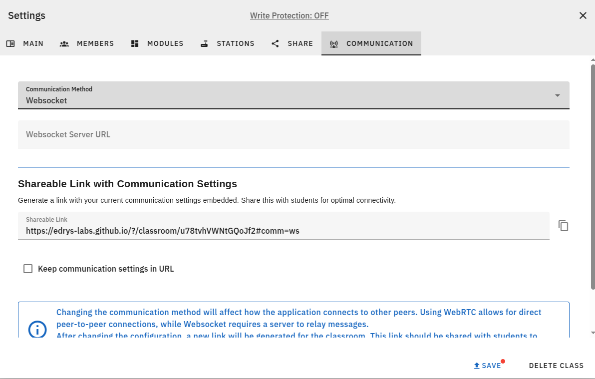 Changing Communication Method