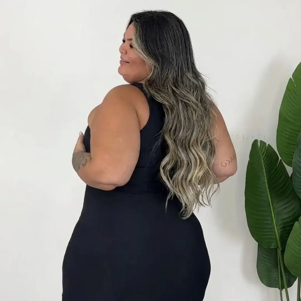 Short Cinta Modelador sob calças