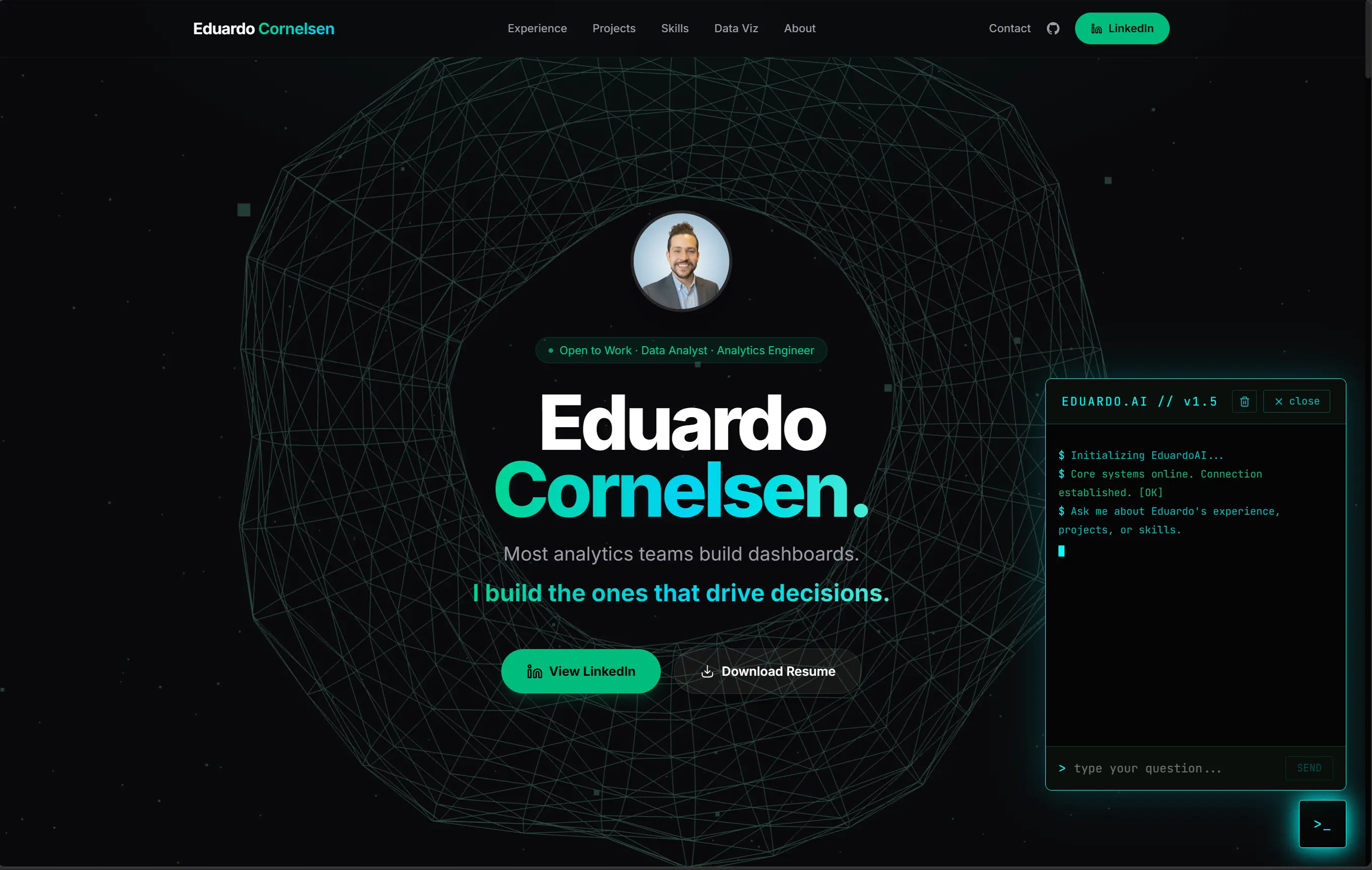 Eduardo Cornelsen Portfolio — Live Site