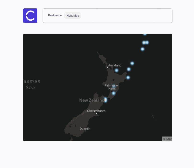 Heat Map page