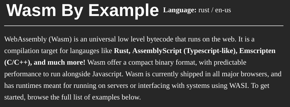 Wasm By Example Website Header