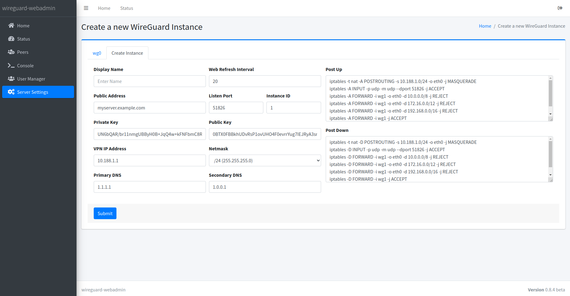 Wireguard Server Configuration