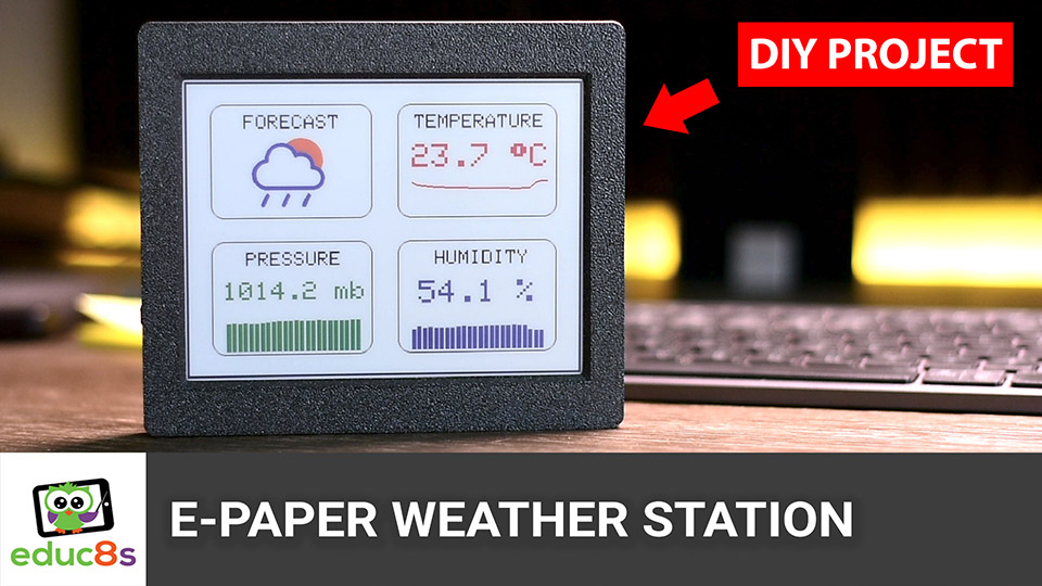 Arduino Color E-Paper Weather Station
