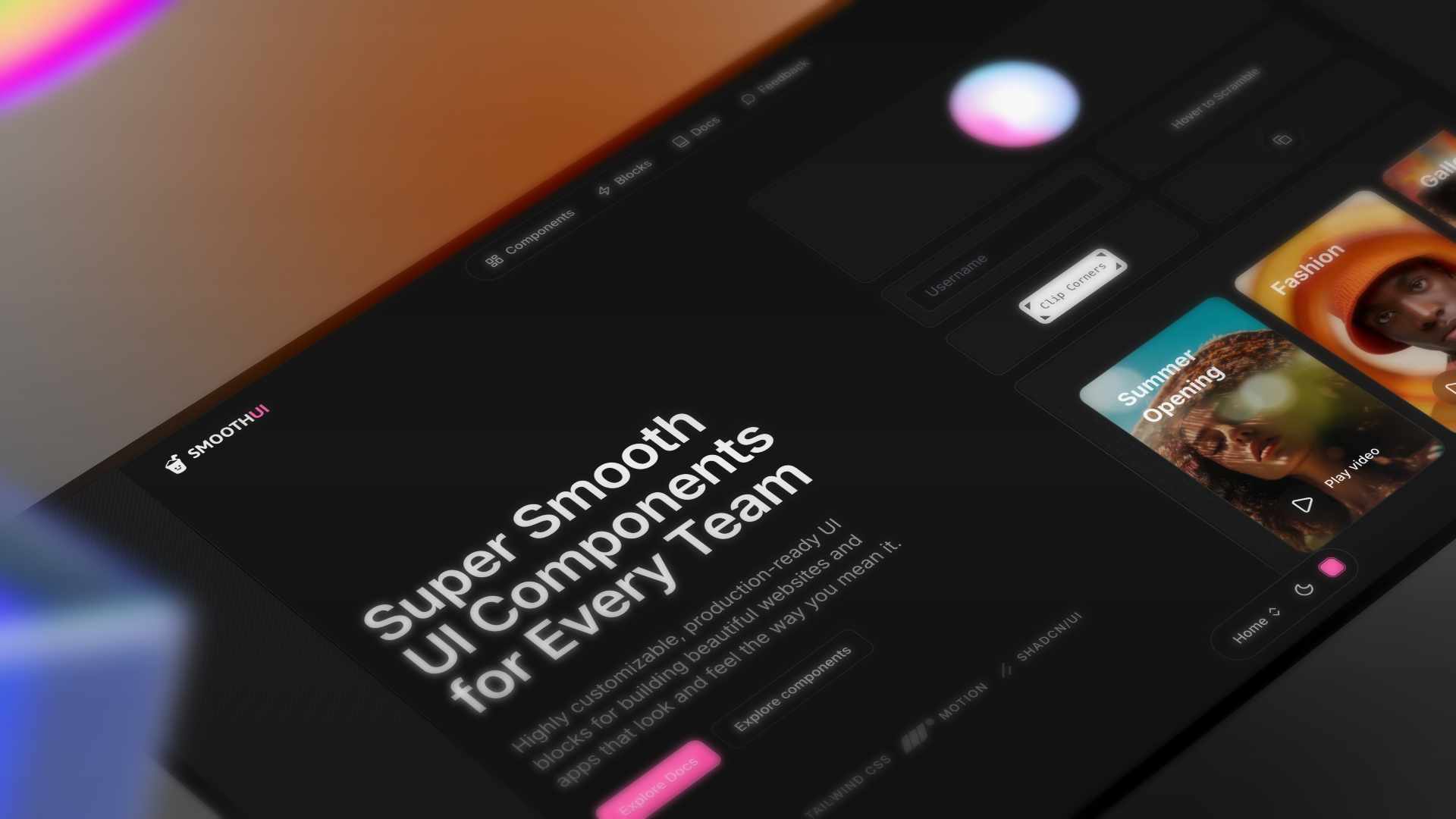 Screenshot of SmoothUI