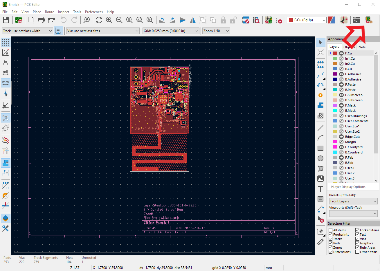Emrick, from the project README