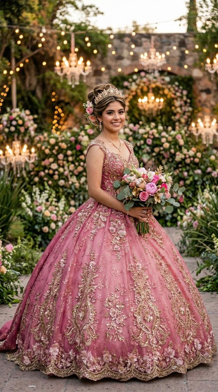 Valentina en su sesión de XV años