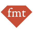 a red, 2D gem icon stamped with the letters: F, M, T