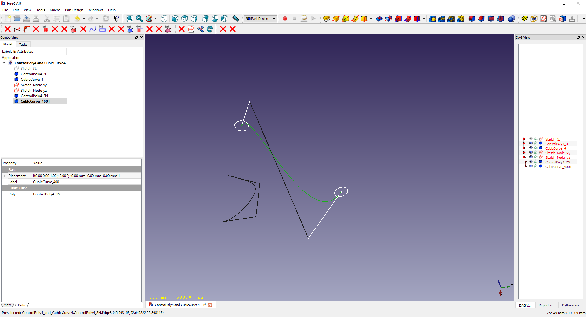 _14 non planar CubicCurve4 object