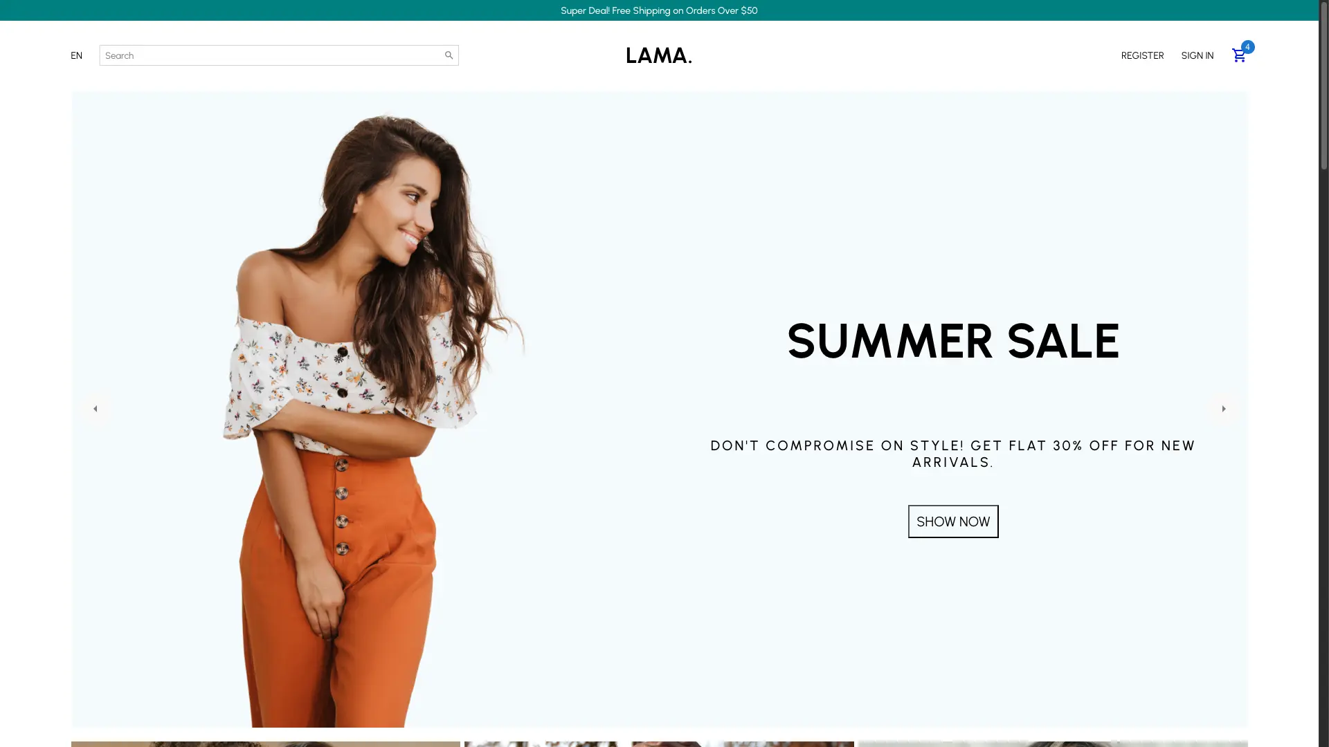 clothing-e-commerce-app screenshot