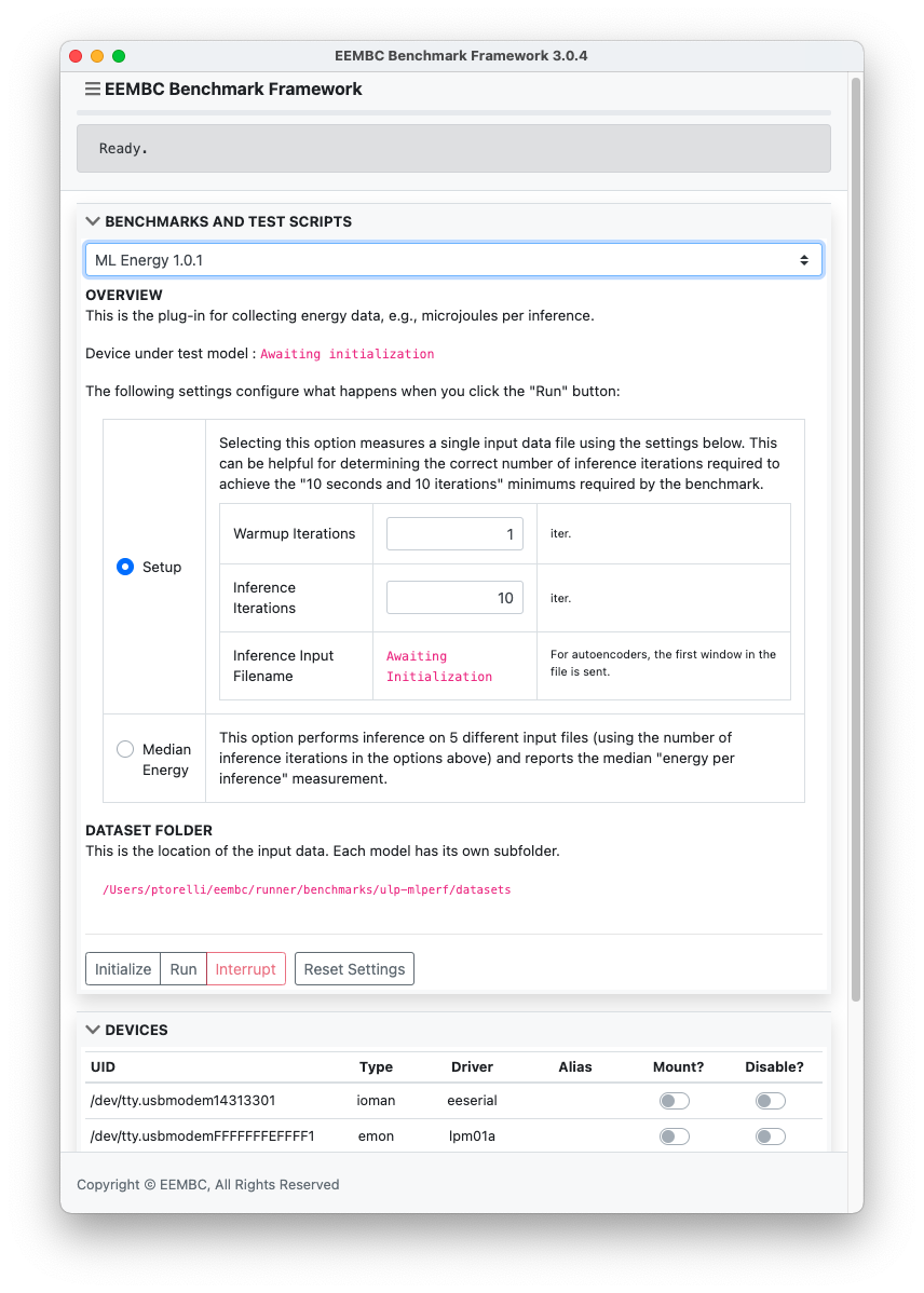 Result of plugging in a compliant device for performance mode